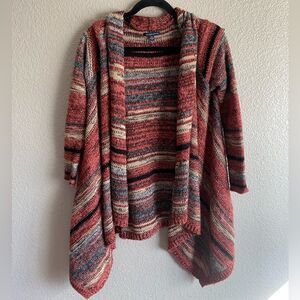 American Eagle Outfitters Striped Multicolor Open Front Cardigan | Size S